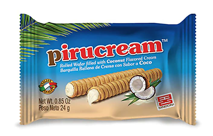 Pirucream Coconut Cookie Wafers, 0.85 Oz, Pack Of 4 Wafers