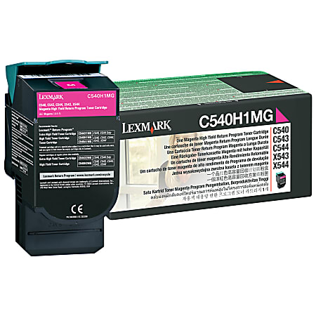 Lexmark™ C540H1MG Return Program Magenta Toner Cartridge