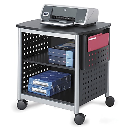 Safco® Scoot Desk-Side Printer Stand, 26-1/2"H x