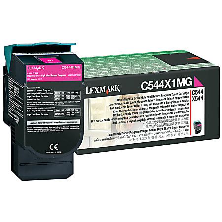 Lexmark™ C544X1MG Magenta High Yield Return Program Toner Cartridge