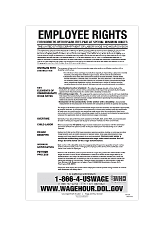 ComplyRight™ Federal Contractor Posters, Notice To Workers With