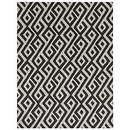 Foss Floors Area Rug, 6'H x 8'W, Abstract, Gray/White