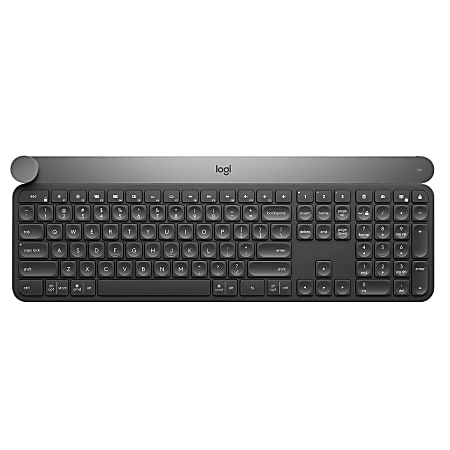 Logitech® Craft Advanced Wireless Keyboard, Aluminum/Dark Gray, 920-008484