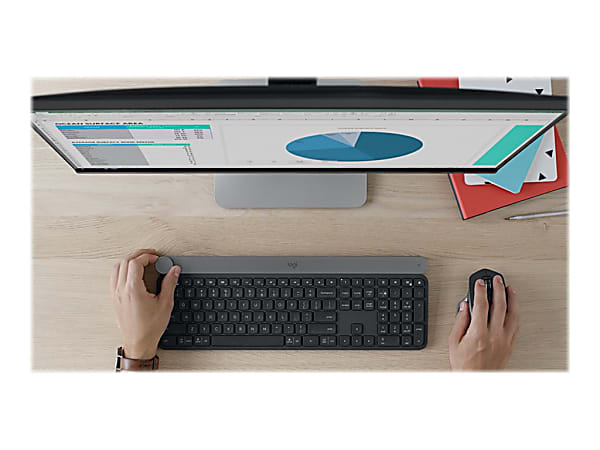 Logitech Craft Advanced Wireless Keyboard AluminumDark Gray 920 008484 -  ODP Business Solutions