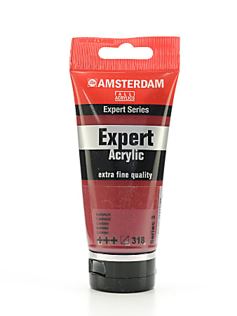 Amsterdam Expert Acrylic Paint Tubes, 75 mL, Carmine, Pack Of 2