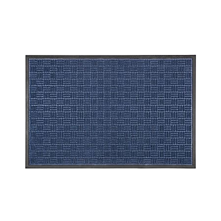 Floortex® Doortex® Ribmat Entrance Mat, 36" x 60", Blue, NREMFLLR0033