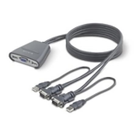 Belkin 2-Port KVM Switch with Built-In Cabling