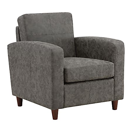 Office Star™ Venus Club Chair, Charcoal/Espresso