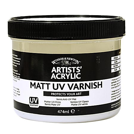 Winsor & Newton Artists' Acrylic UV Varnish, Matte, 237 mL