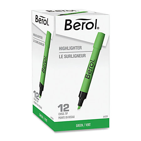 Berol® by Eberhard Faber® 4009® Highlighters, Green, Box Of 12