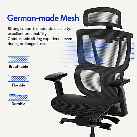 FlexiSpot C7 Ergonomic Mesh High Back Office Chair Black C7BMESH