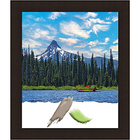 Amanti Art Wood Picture Frame, 24" x 28", Matted For 20" x 24", Carlisle Espresso