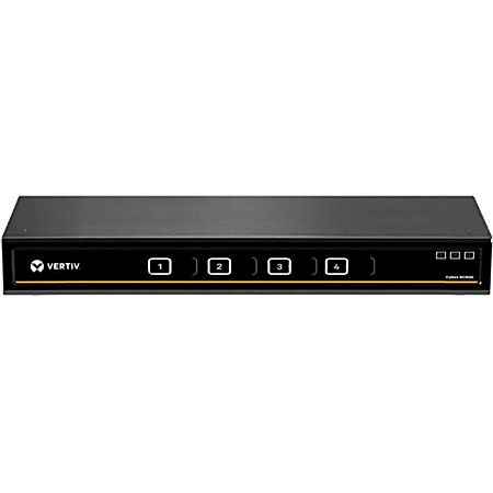 Vertiv Cybex SC800 Secure KVM| 4 Port Universal DP/H Single Display| CAC PP4.0 - Secure Desktop KVM Switches | Secure KVM Switch - SC845DPH400