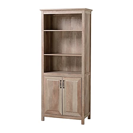 Homestar North America 2-Door Cabinet, 5 Shelves, FSC® Certified, Natural