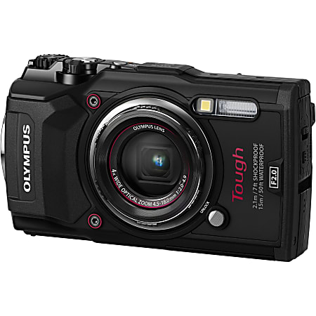 Olympus Tough TG-5 12 Megapixel Compact Camera - Black - 1/2.3" Sensor - Autofocus - 3"LCD - 4x Optical Zoom - 4x Digital Zoom - Optical (IS) - 4000 x 3000 Image - 3840 x 2160 Video - HD Movie Mode - Wireless LAN - GPS