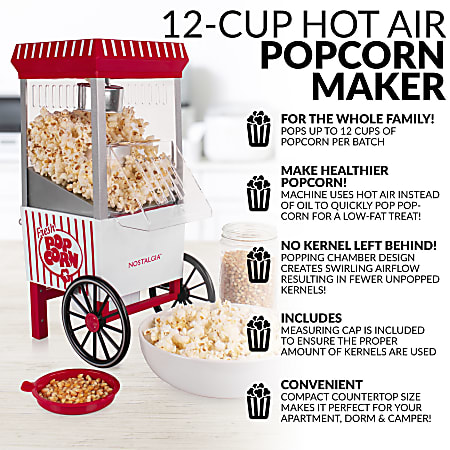 Nostalgia Electrics Retro Style Mini Hot Air Popcorn Maker - Office Depot
