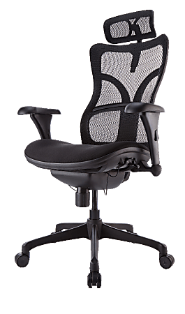 WorkPro Warrior 212 Mesh Executive High Back Chair Black - Office