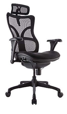 WorkPro® Warrior 212 Mesh Executive High-Back Chair, Black