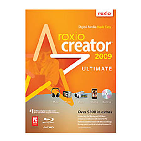 Roxio® Creator Ultimate 2009, Traditional Disc