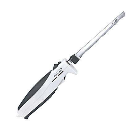 Brentwood Electric Carving Knife, 7-1/2", White