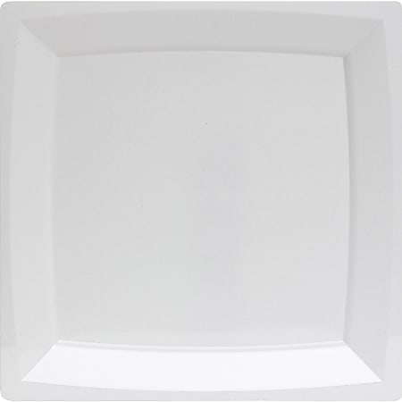 Milan WNA Comet Square 6" Small Dessert Plate - Disposable - White - Polystyrene, Plastic Body - 12 / Pack