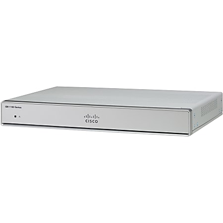 Cisco C1111-4PWB Wi-Fi 5 IEEE 802.11ac Ethernet Modem/Wireless Router - 5 GHz UNII Band - 108.38 MB/s Wireless Speed - 4 x Network Port - 1 x Broadband Port - USB - PoE Ports - Gigabit Ethernet - VPN Supported - Rack-mountable, Desktop