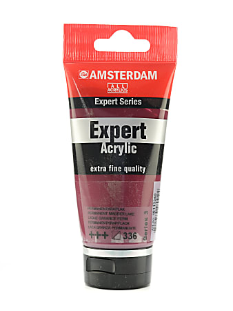 Amsterdam Expert Acrylic Paint Tubes, 75 mL, Permanent Madder Lake, Pack Of 2