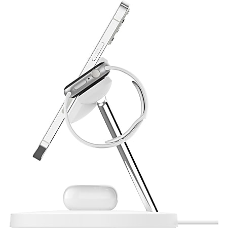 Belkin BoostCharge Pro 3 in 1 Wireless Charger White - Office Depot
