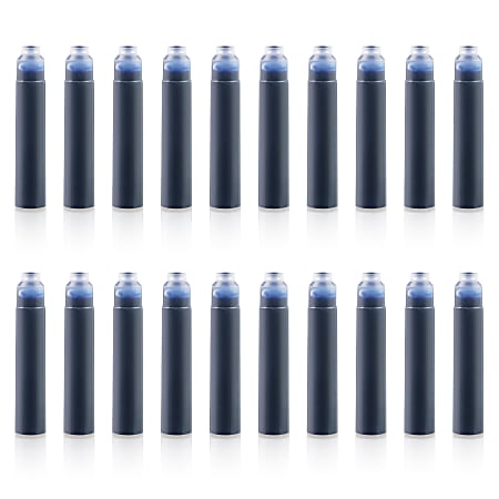Scriveiner Fountain Pen Ink Cartridges Medium Point 0.7 mm Blue Ink ...