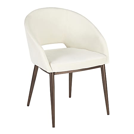 LumiSource Renee Chair, Copper/Cream