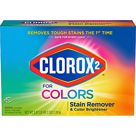 Clorox 2 for Colors Stain Remover and Color Brightener Powder - 49.20 oz (3.07 lb) - 4 / Carton - Multi