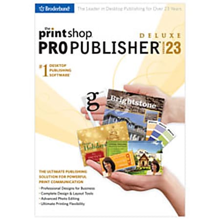 The Print Shop® 23 Pro Publisher Deluxe, Traditional Disc