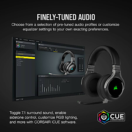 Corsair virtuoso rgb clearance wireless 7.1 gaming headset