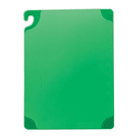 San Jamar Saf-T-Grip® Cutting Board, 3/8"H x 6"W x 9"D, Green