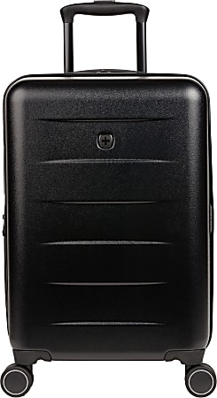 SwissGear® 8020 Expandable Hardside Spinner Luggage Carry On, 21-1/2"H x 15"W x 9-1/2"D, Black