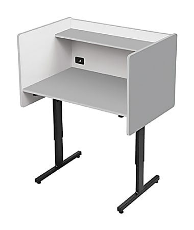 Balt Study Carrel, Grey