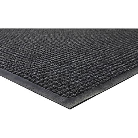 Genuine Joe Waterguard Mat, 3' x 5', Charcoal