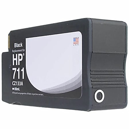 Clover Imaging Group Wide Format - 80 ml - black - compatible - remanufactured - ink cartridge (alternative for: HP 711, HP CZ133A) -  - WH711B