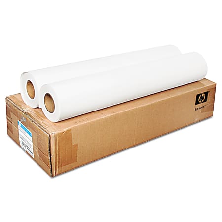 HP 24 in x 100 ft 8mil Everyday Matte Polypropylene, 2" core, 2 Rolls per Carton.