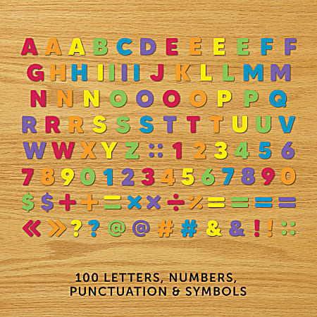 Astrobrights 72 Cardstock Letters & Numbers Bulletin Board 