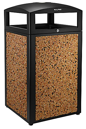 Alpine Industries Polypropylene Commercial Indoor Trash Can With