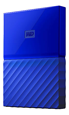 Western Digital My Passport™ 1TB Portable External Hard Drive, USB 2.0/3.0, WDBYNN0010BBL-WESN, Blue