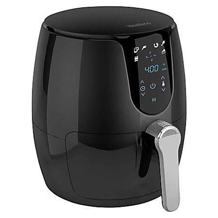 West Bend 3.7-Quart Air Fryer, 10-7/16" x 12-1/2" x 12-7/16", Black