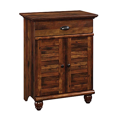 Sauder® Harbor View Entryway Table With USB Ports, 36"H x 27-7/8"W x 17-3/4"D, Curado Cherry