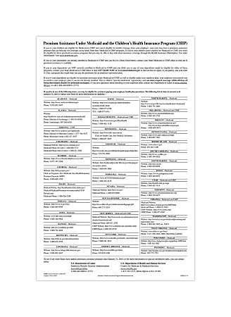 ComplyRight™ Federal Specialty Posters, Medicaid And Children's Health Insurance, English, 11" x 17"