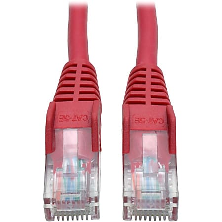 Eaton Tripp Lite Series Cat5e 350 MHz Snagless Molded (UTP) Ethernet Cable (RJ45 M/M), PoE - Red, 10 ft. (3.05 m) - N001010RD
