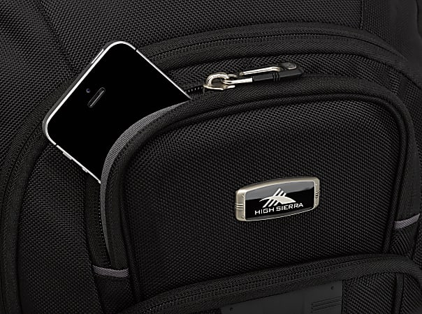 High Sierra Endeavor Elite Backpack With 17 Laptop Pocket Black Office Depot
