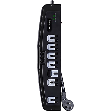 CyberPower CSP708T Professional 7, Outlet Surge with 1650 J, CSP708T