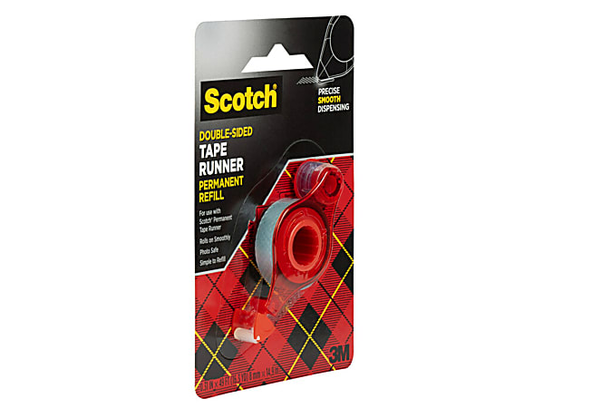 Scotch Double Sided Tape Runner Permanent Refill 13 x 49 - Office Depot