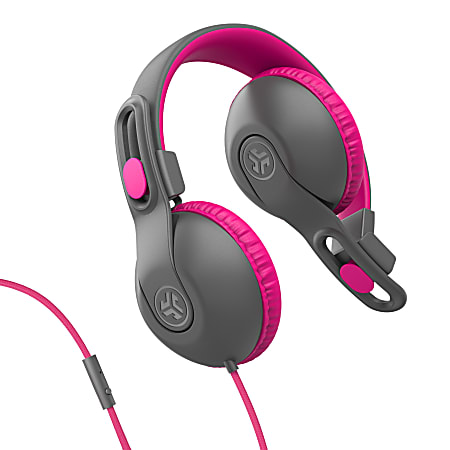 JLab Audio JBuddies Studio On Ear Headphones GrayPink
